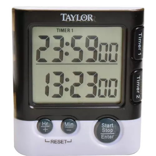 Taylor Precision Dual Digital Timer Plastic - 5828