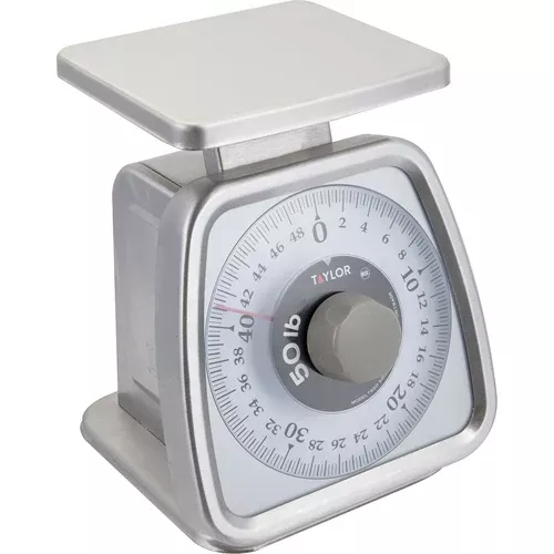 Taylor Precision Scale, Mechanical, 50Lb, S/S Stainless Steel - TS50