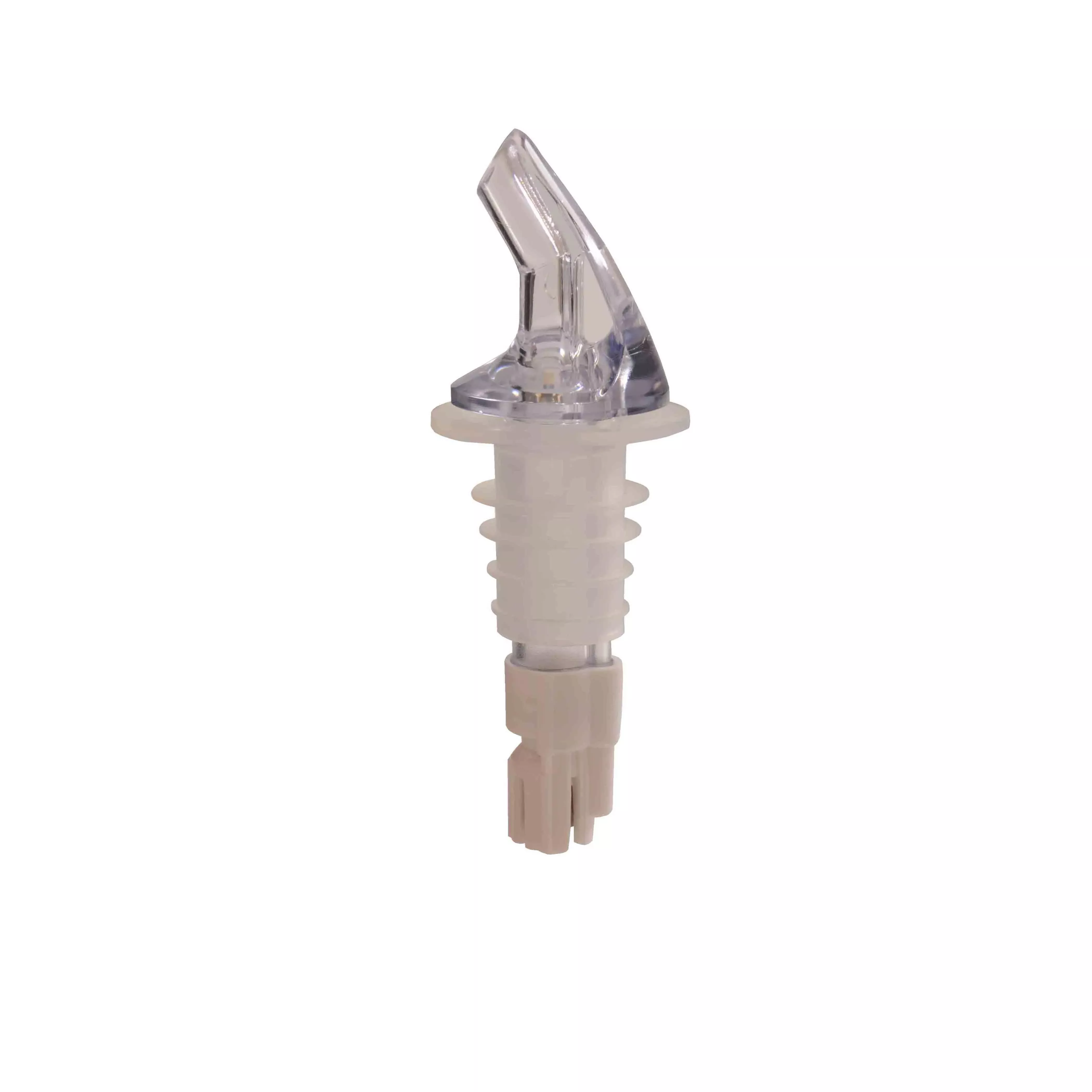 Thunder Group 2 oz Measured Liquor Pourer - Clear Spout without Collar
