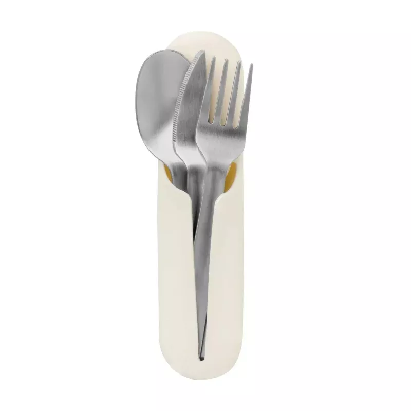 Travel Utensil Set 2pk - Cream