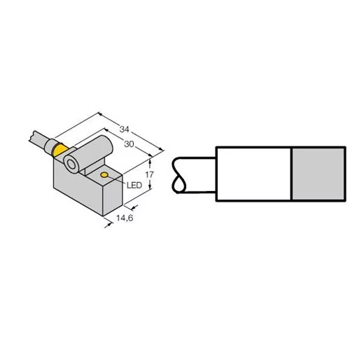 TURCK BIM-IKE-AN6X W/KLI3 Magnetic Field Sensor
