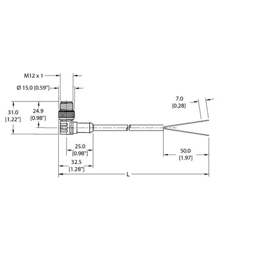 TURCK WS 4.2T-4 Actuator and Sensor Cordset