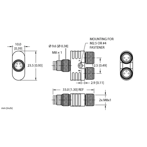 TURCK YP2-MFS 4/2MFK 3 - Actuator and Sensor Splitter