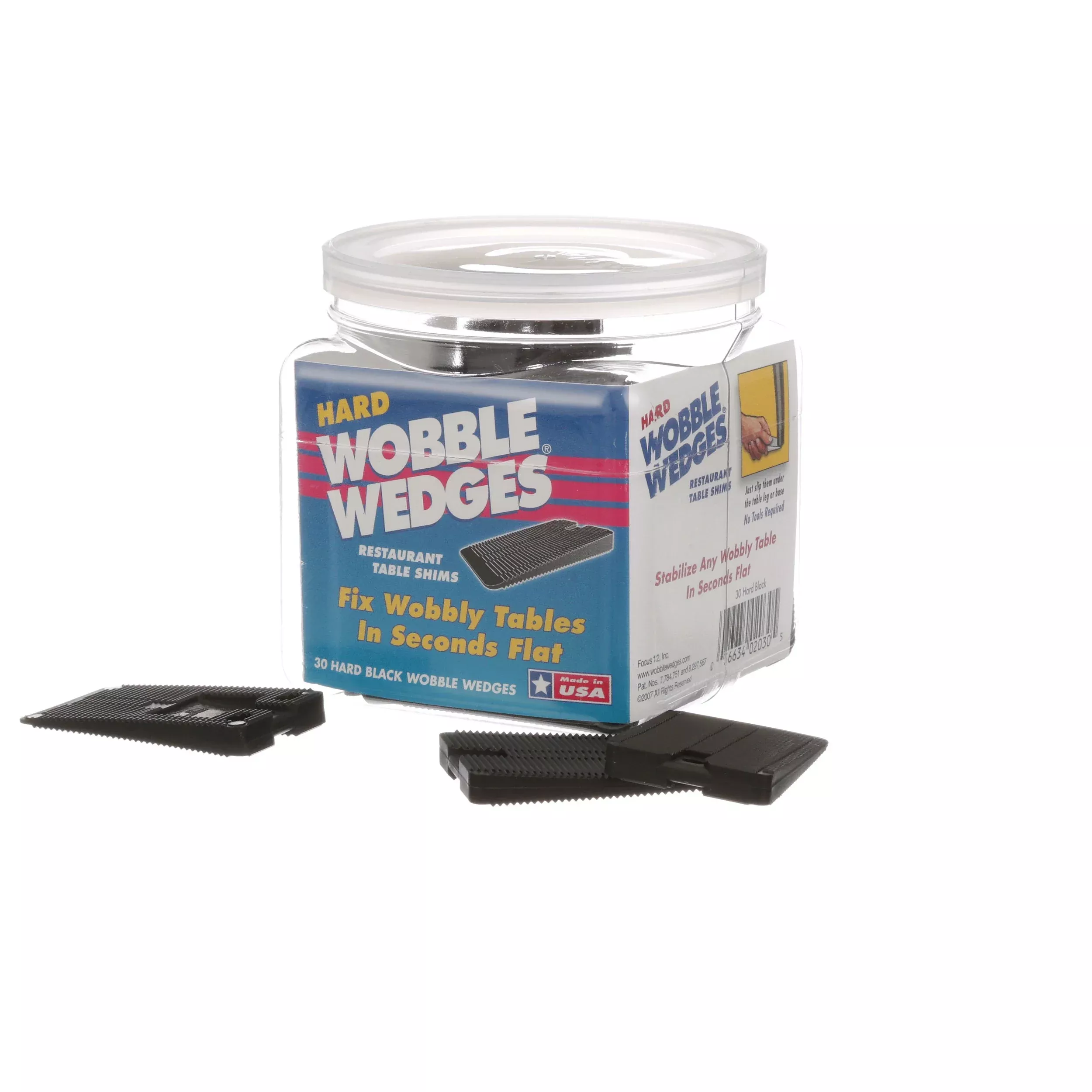 Wobble Wedge Black Wobble Wedge 30 Pk - 2030