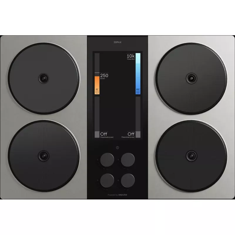 Zephyr ZHCT130AC Hypercore Induction Cooktop, 30In, Charcoal, Requires Battery