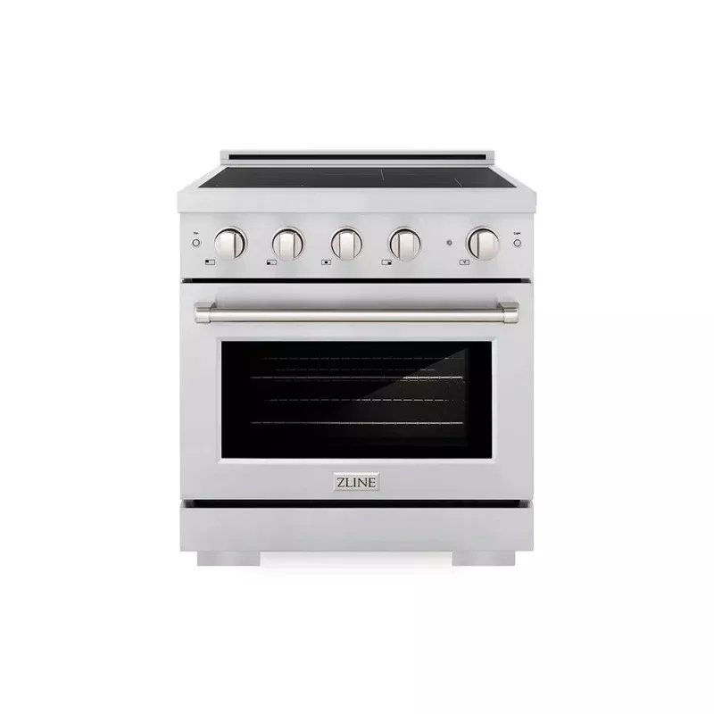 ZLINE 30 in. 4.2 cu. ft. Paramount Induction Range with 4 Element Cooktop and Electric Convection Oven in Stainless Steel (SINR30)