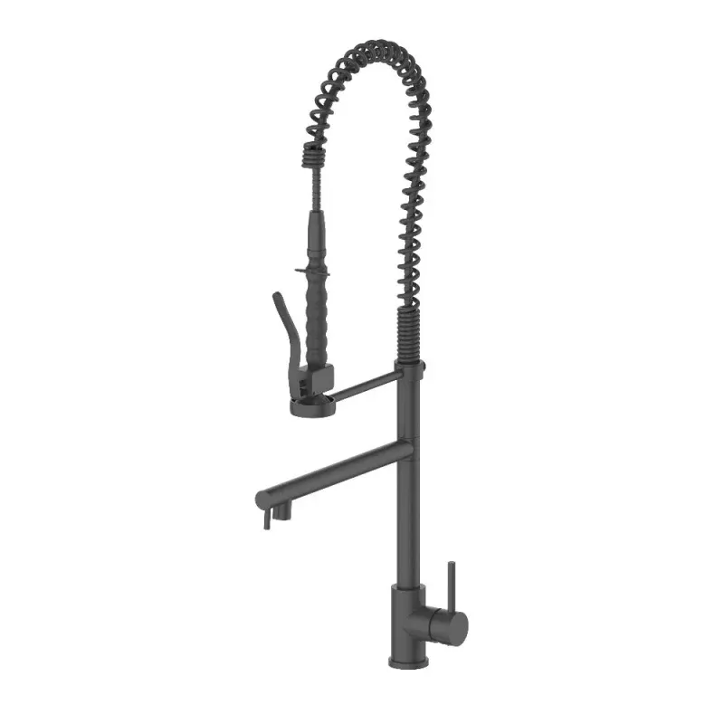 ZLINE VNGKFMB Autograph Edition Van Gogh Pull Down Spring Kitchen Faucet With Pot Filler In Matte Black